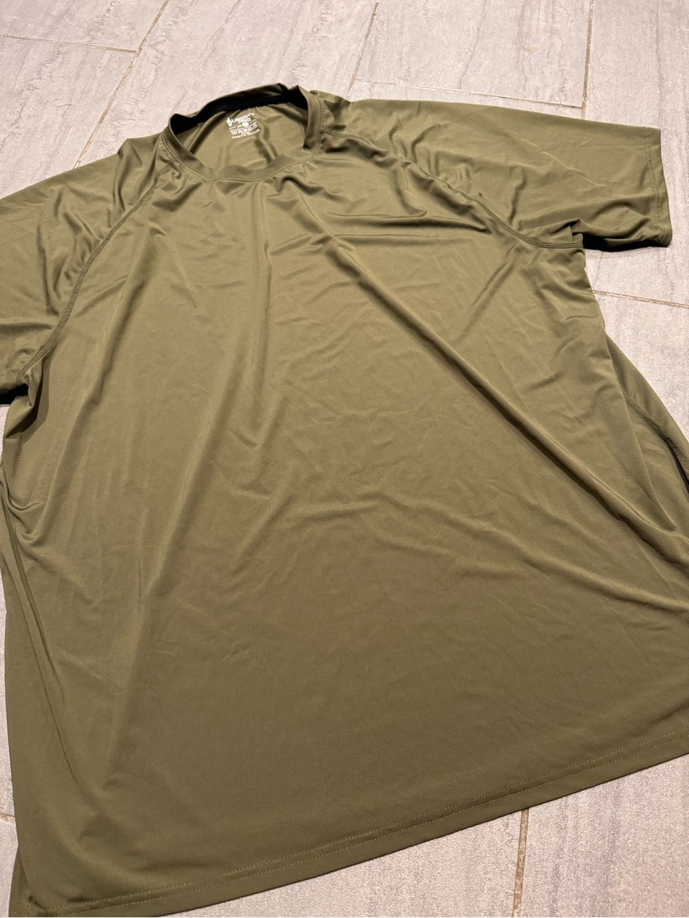 Liberty Pro Men's Olive Green Short Sleeve Quick Dry Exercise Workout Top 3XL